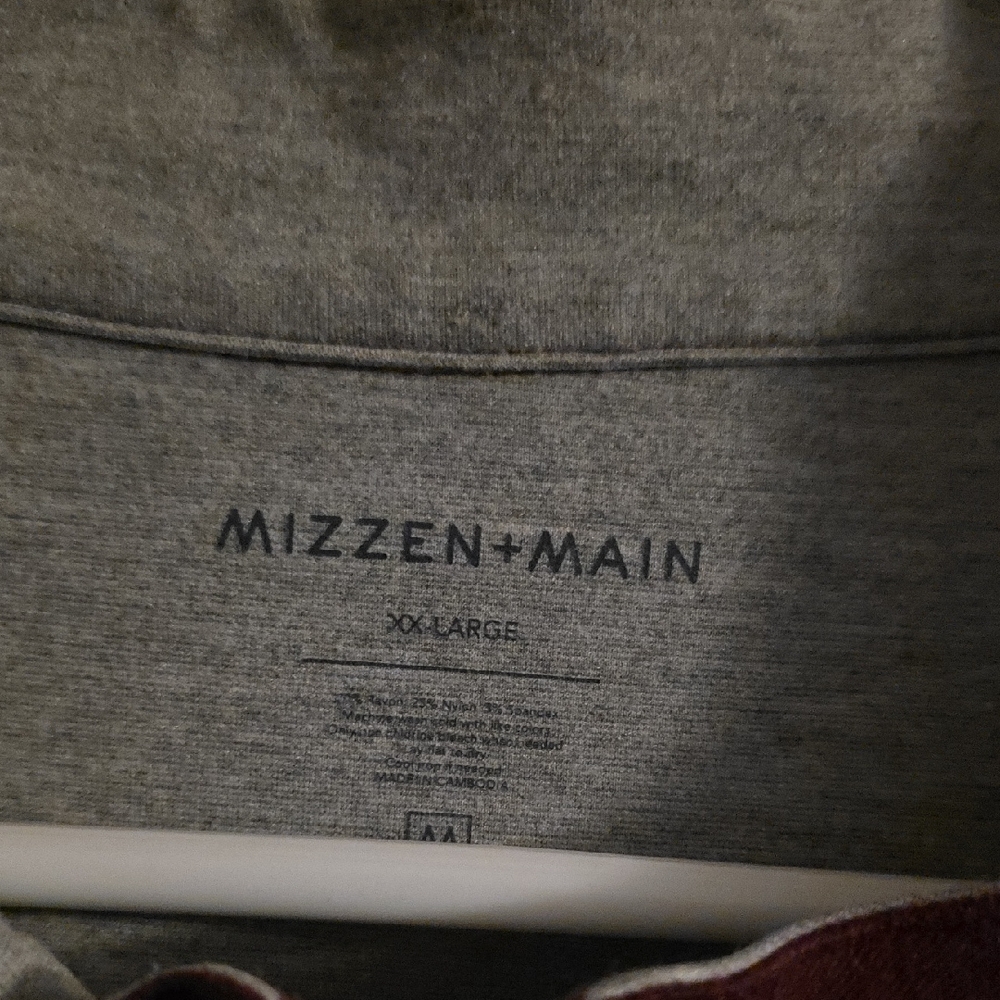 Mizzen+Main Maroon 1/4 Zip